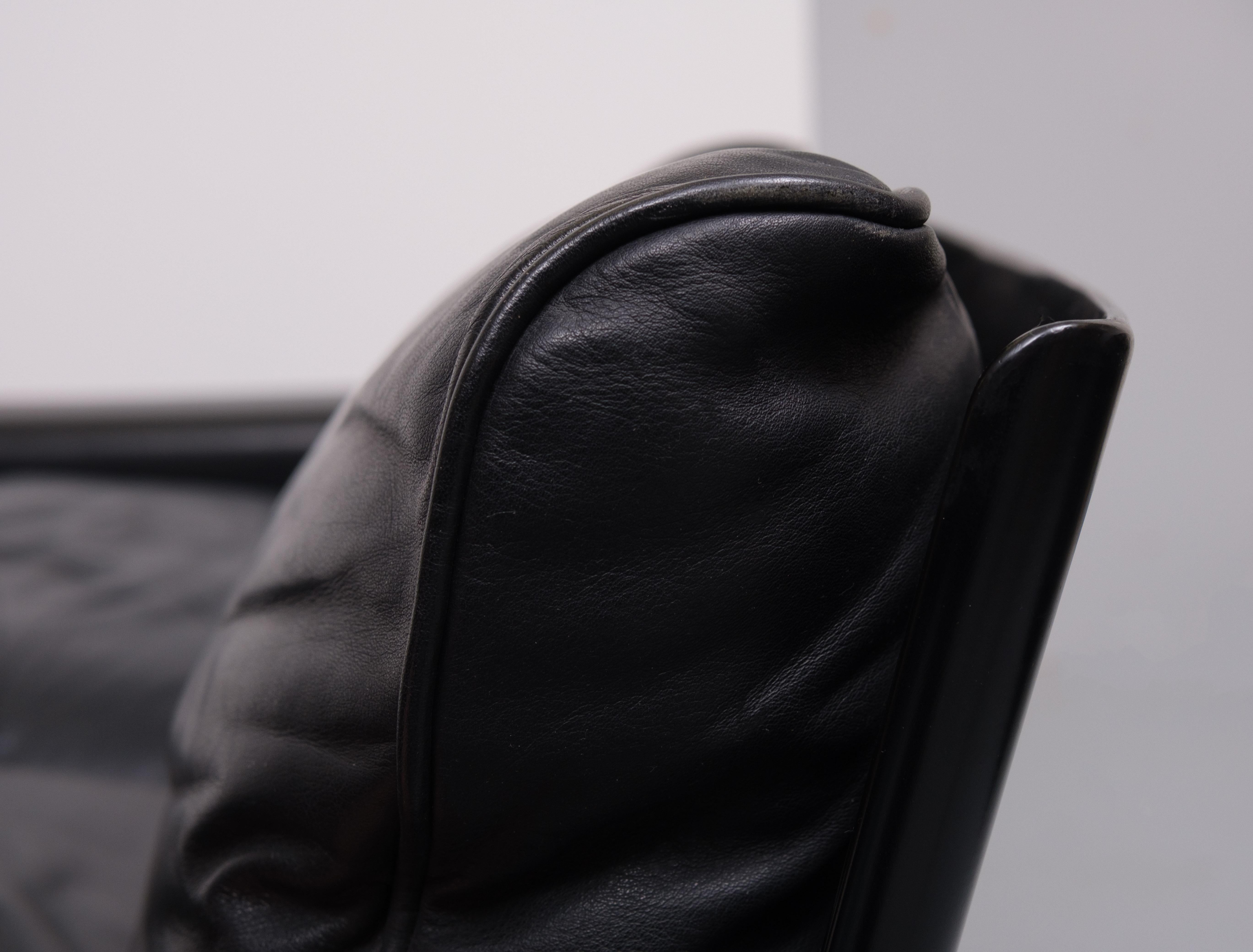 Leather Dieter Rams RZ 62  Two seat Sofa  from the chair program 620