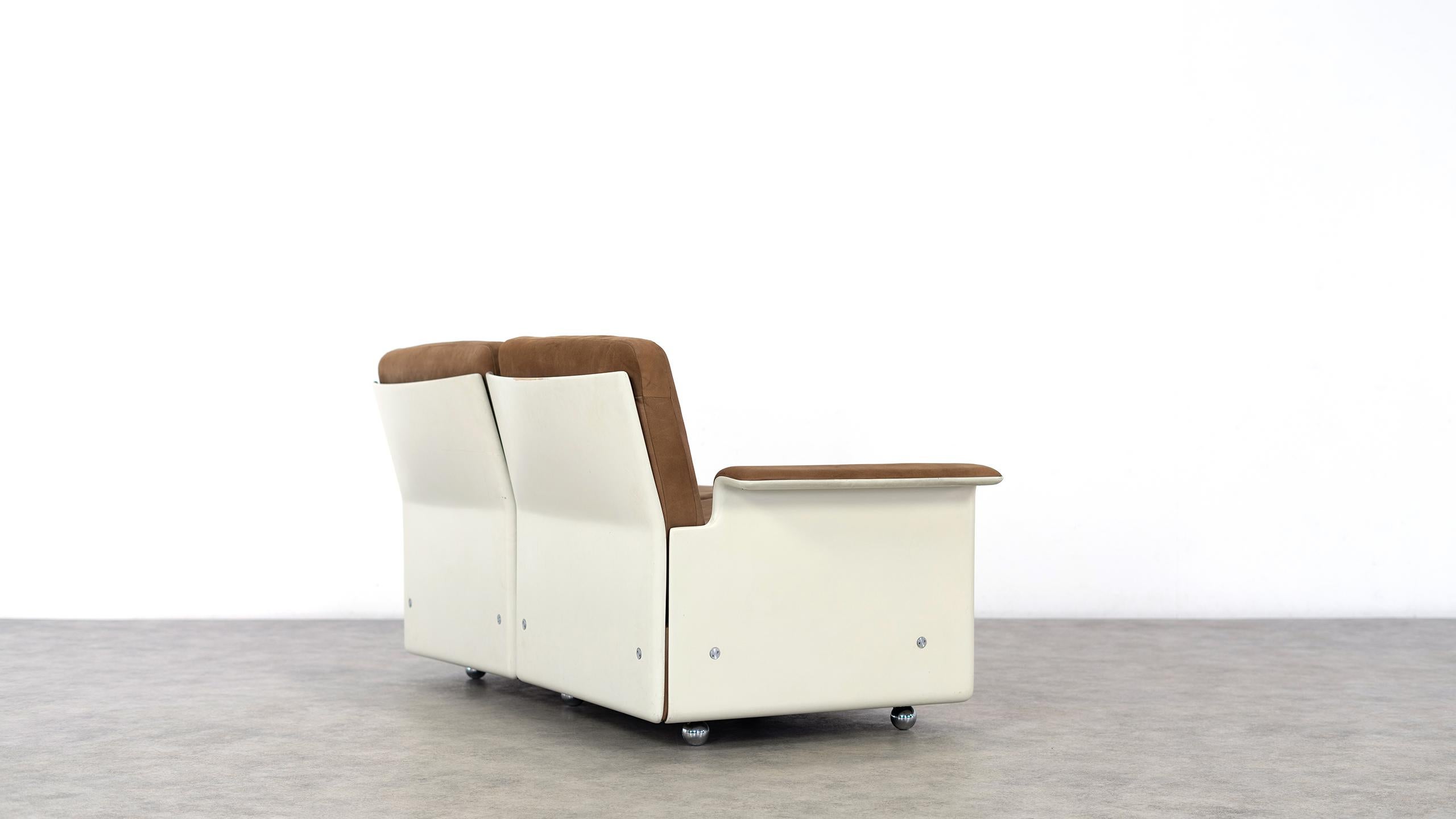 Mid-20th Century Dieter Rams, Sofa RZ 62, 1962 by Vitsœ SDR+ 2-Seat in Nubuk, Germany