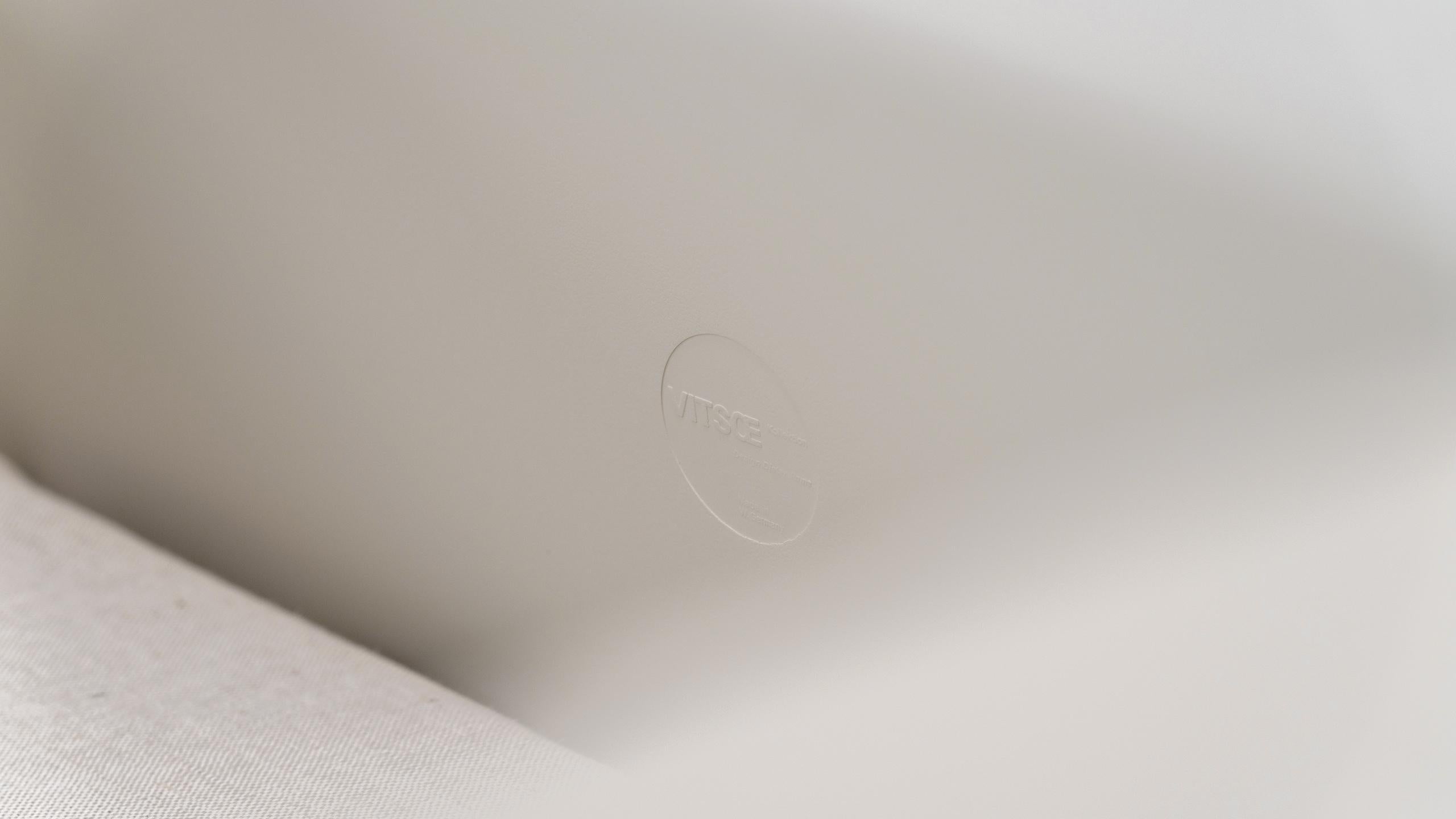 Dieter Rams, Sofa RZ 620 in Cream-Coloured Leather by Vitsœ, Germany 1962 12