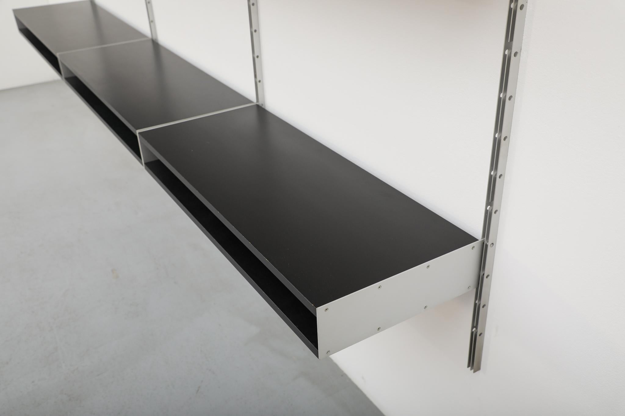 Estantería de pared 606 Dieter Rams para Vitsoe en negro en venta 12