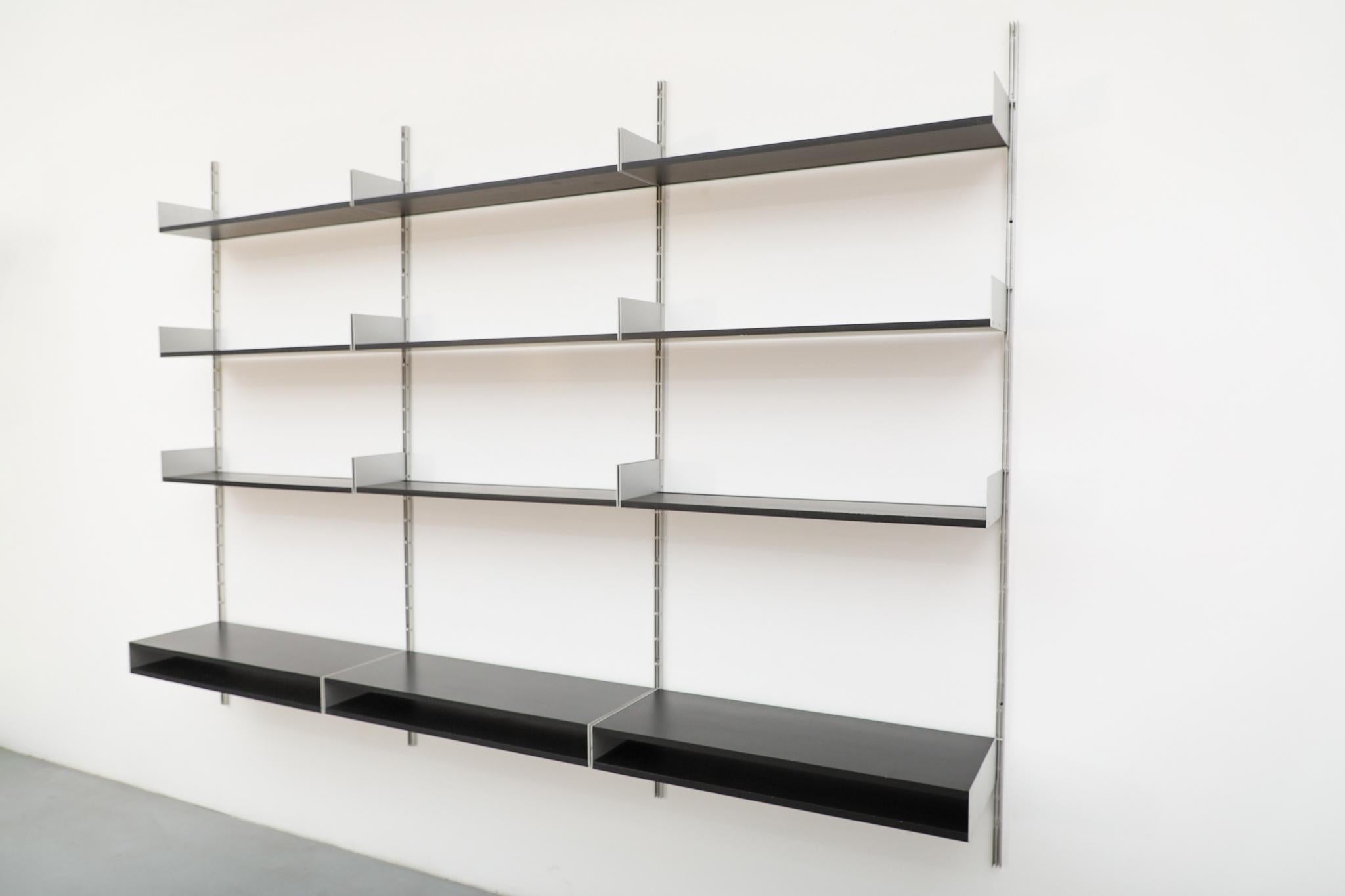 Estantería de pared 606 Dieter Rams para Vitsoe en negro Alemán en venta