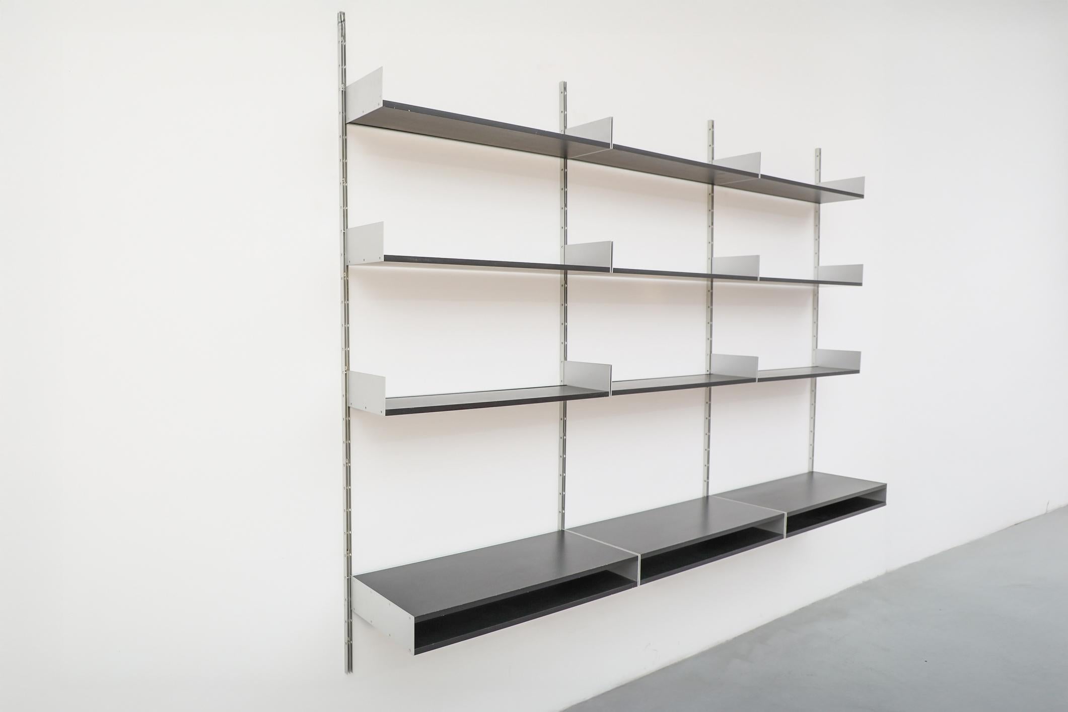 Estantería de pared 606 Dieter Rams para Vitsoe en negro en Bueno estado para la venta en Los Angeles, CA