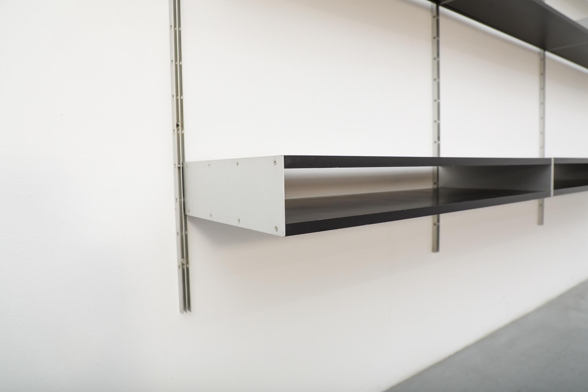 Estantería de pared 606 Dieter Rams para Vitsoe en negro mediados del siglo XX en venta