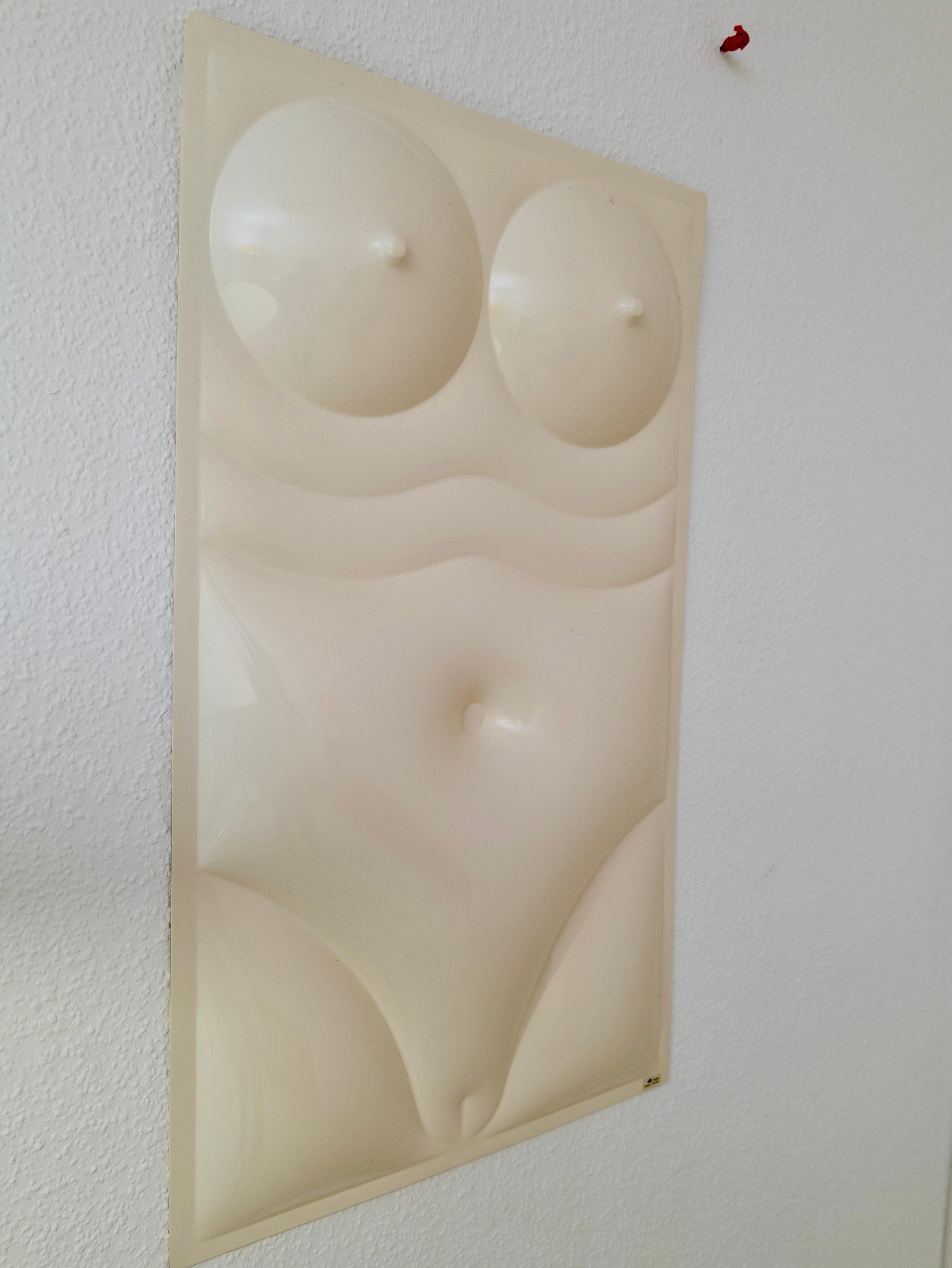 rare space age wall art made by a German Designerf from the era: Dieter Richter Design made in the 1970s.
good condition without cracks or chips.

Good dimensions:
93 cm x 54 cm x 6 cm 