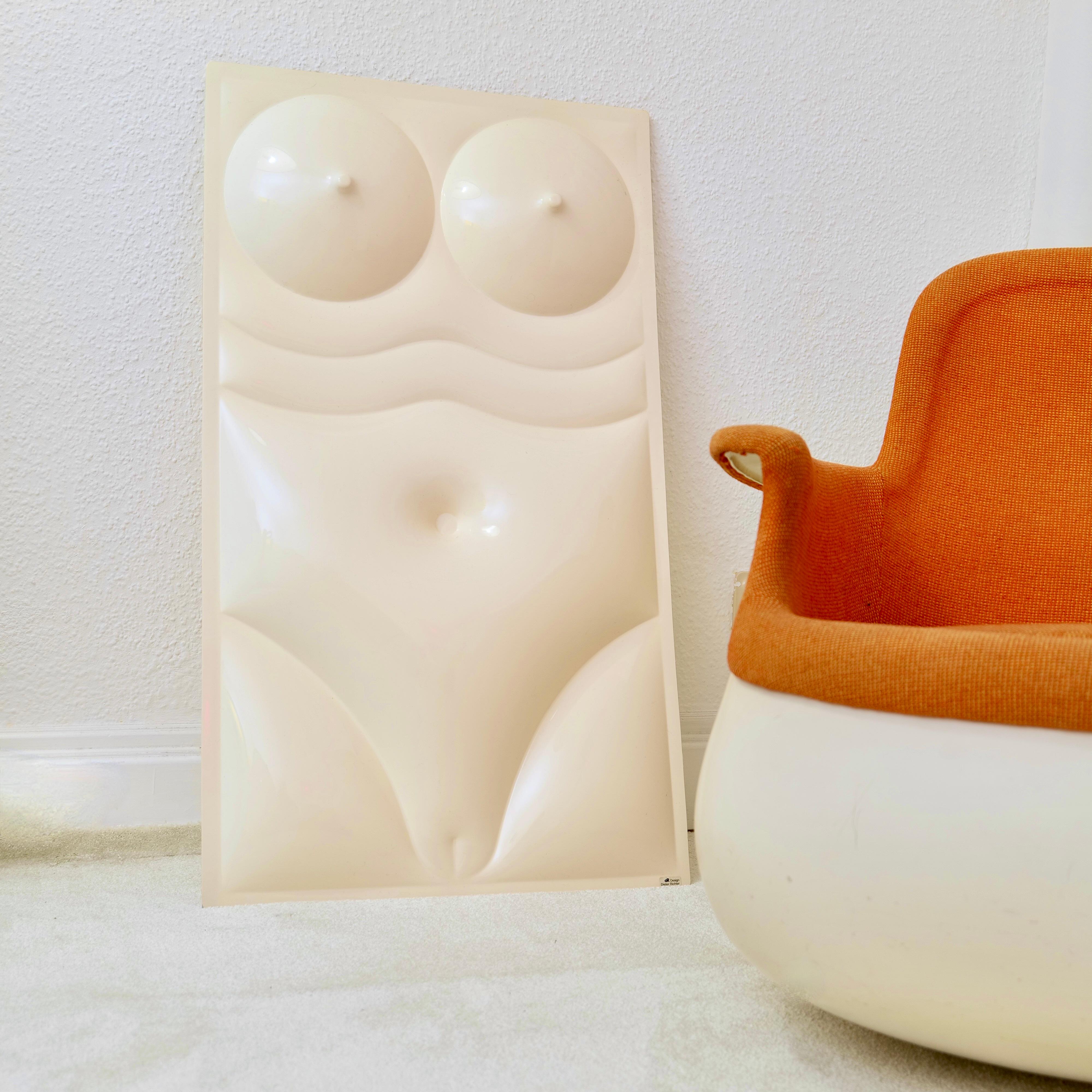 German Dieter Richter Design - space age wall Art nude body  - 1970s For Sale