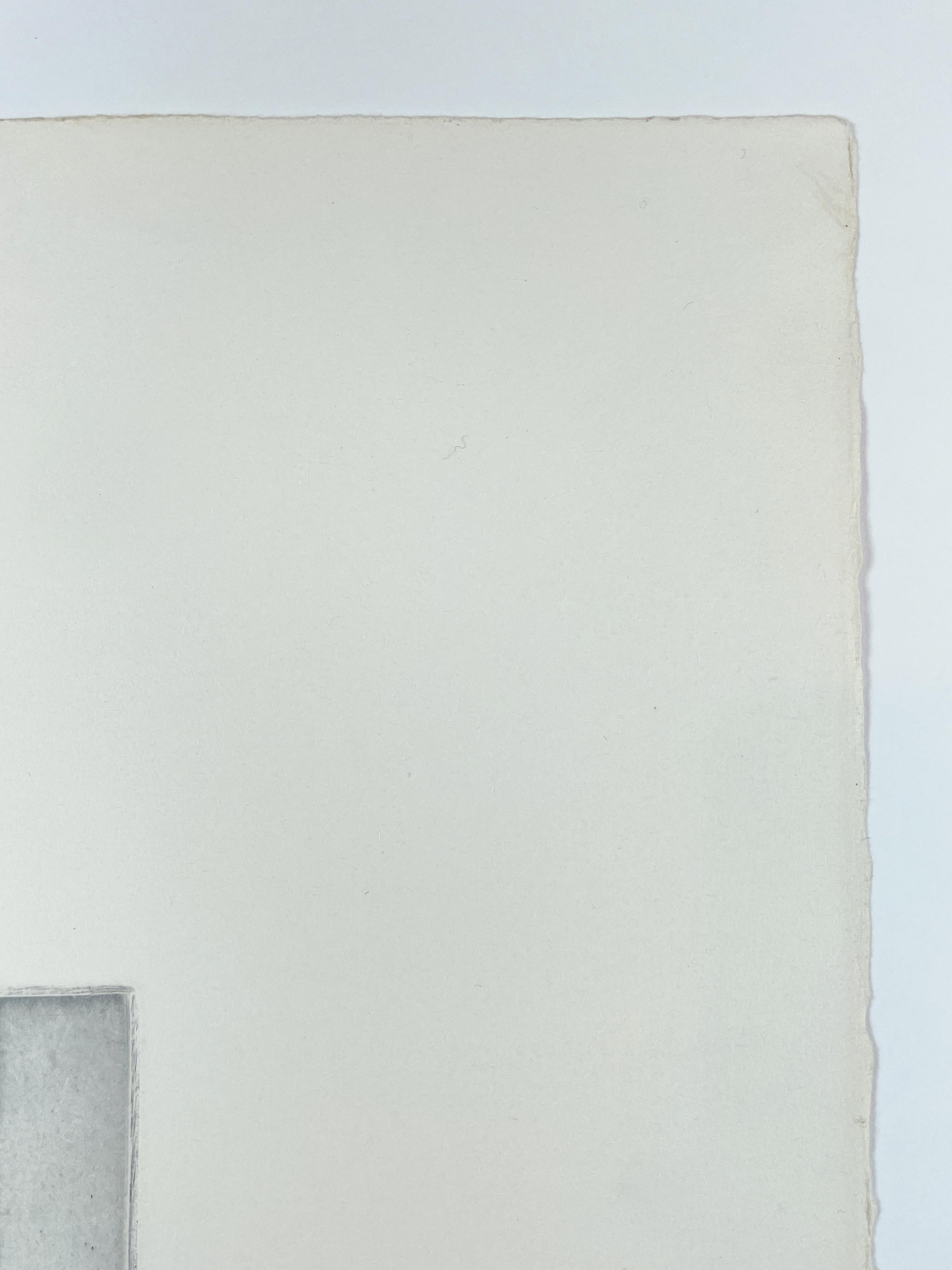 A feminine thought Dieter Roth portfolio abstract geometric black white etching For Sale 11