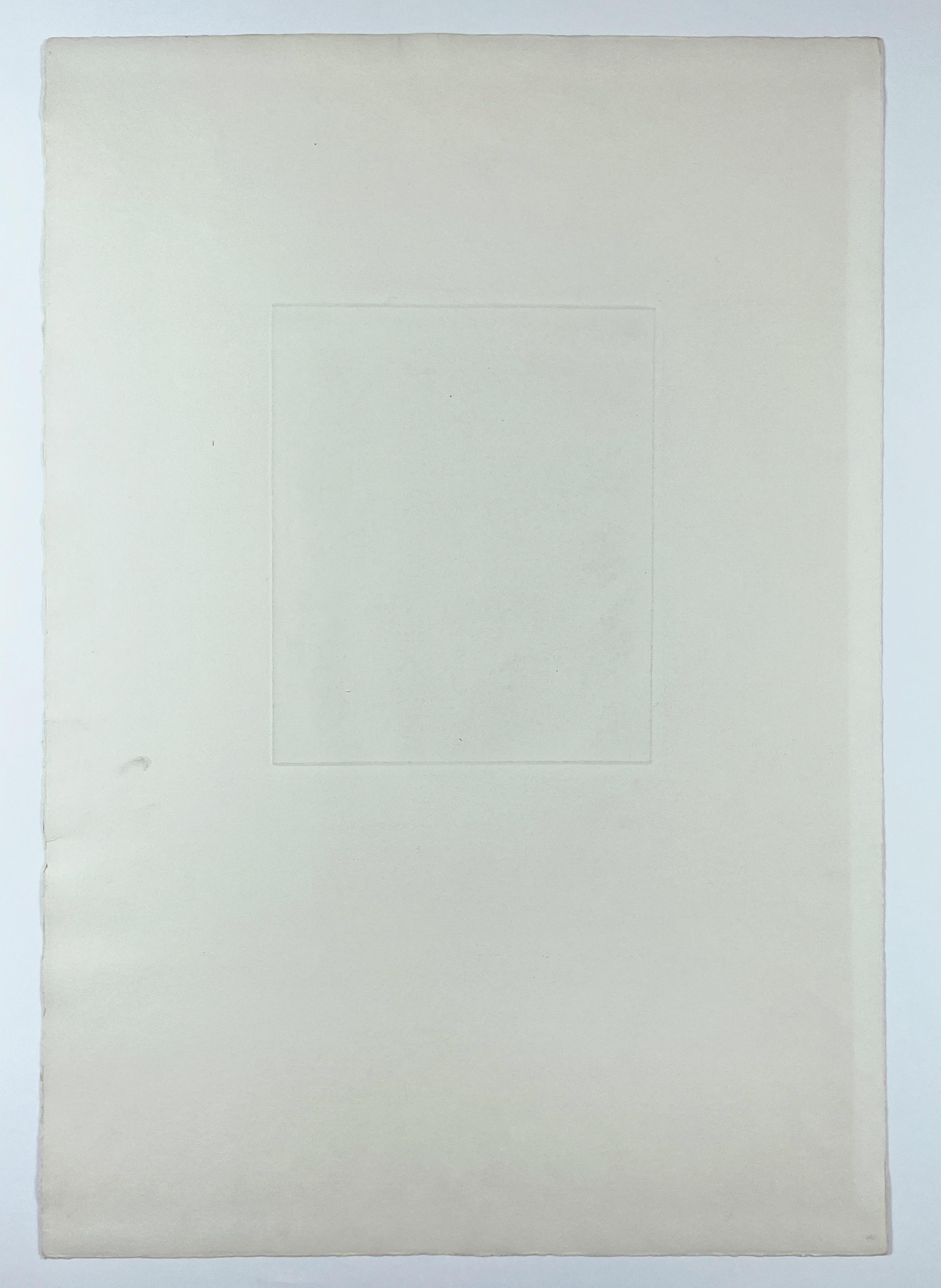 A feminine thought Dieter Roth portfolio abstract geometric black white etching For Sale 16