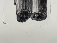 A Muse by Dieter Roth set of ten abstract black and white lithographs