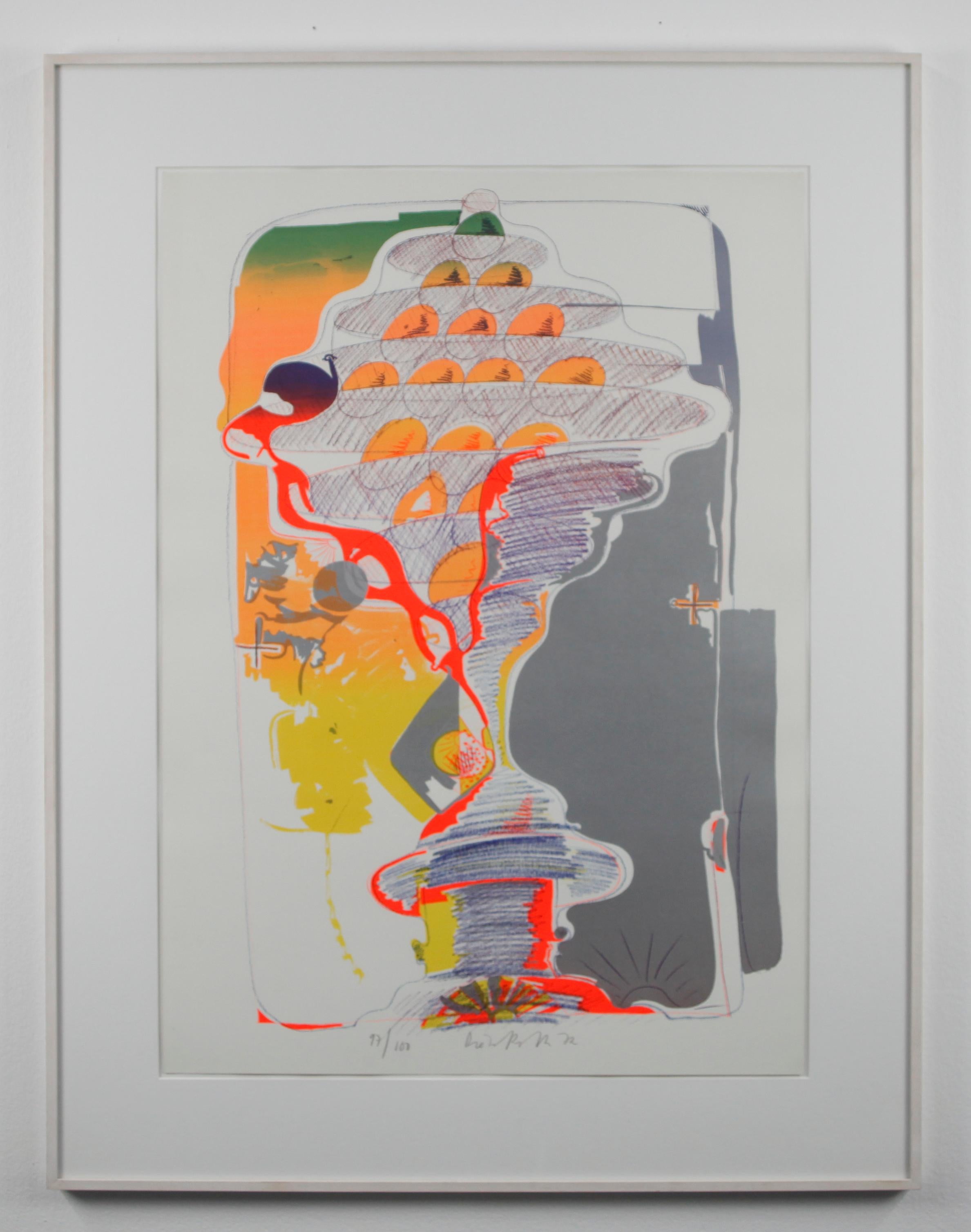 ""By the sea from behind"", Originaldruck, Auflage von 100 Einzelstücken (97/100) – Print von Dieter Roth