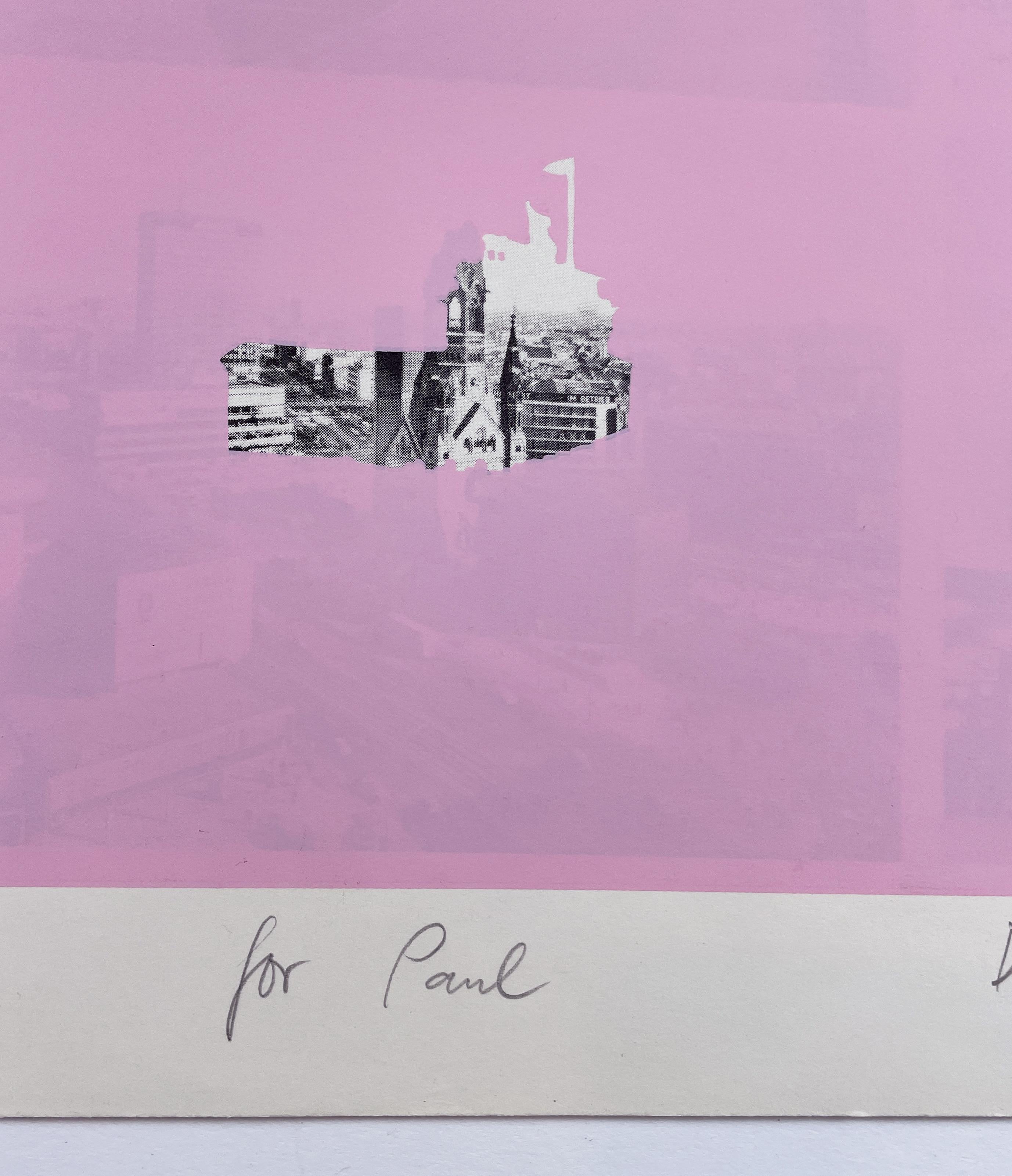Postal del monumento arquitectónico Berlín 2 de Dieter Roth en rosa de Alemania en venta 9