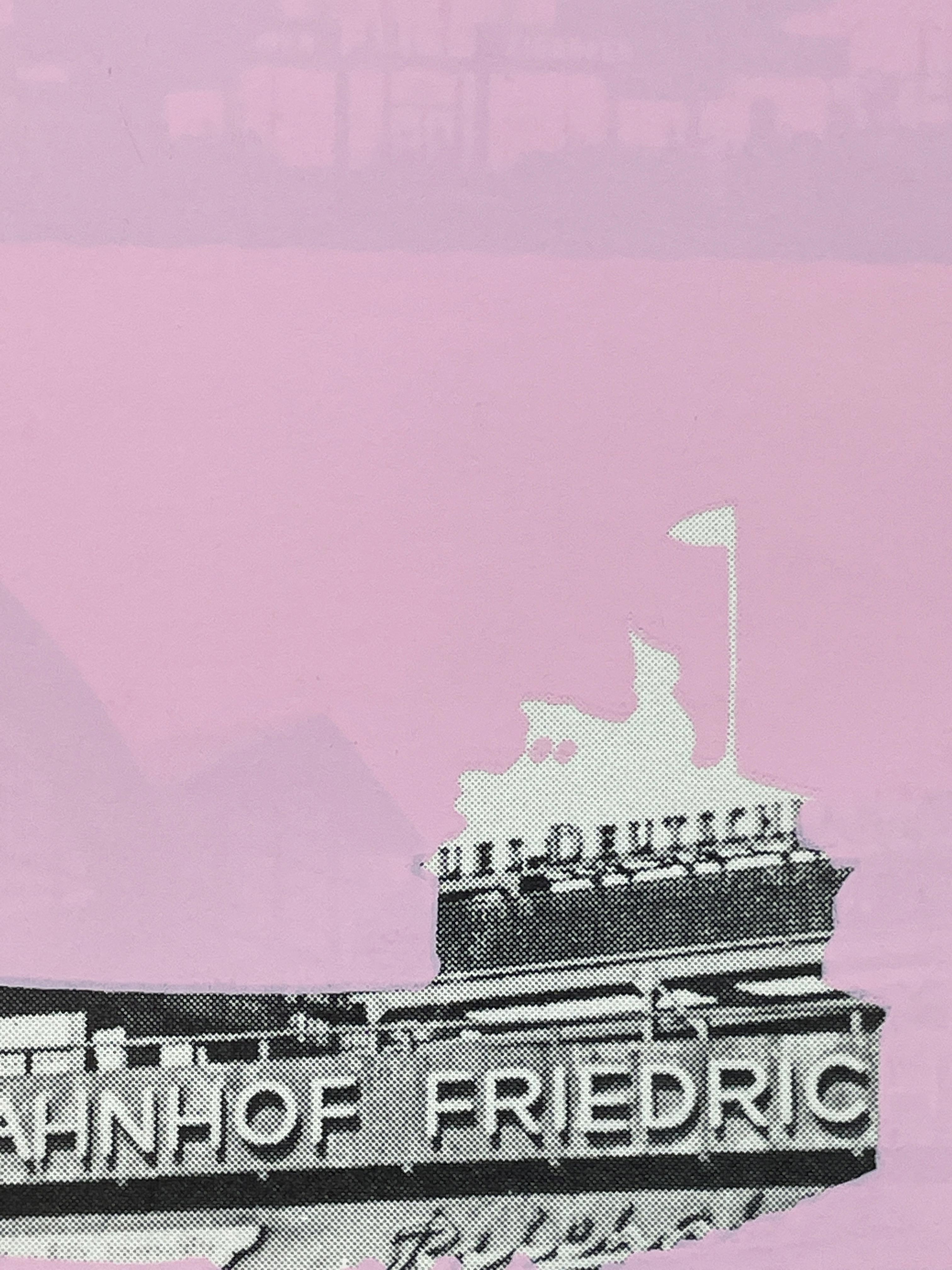 Postal del monumento arquitectónico Berlín 2 de Dieter Roth en rosa de Alemania en venta 4
