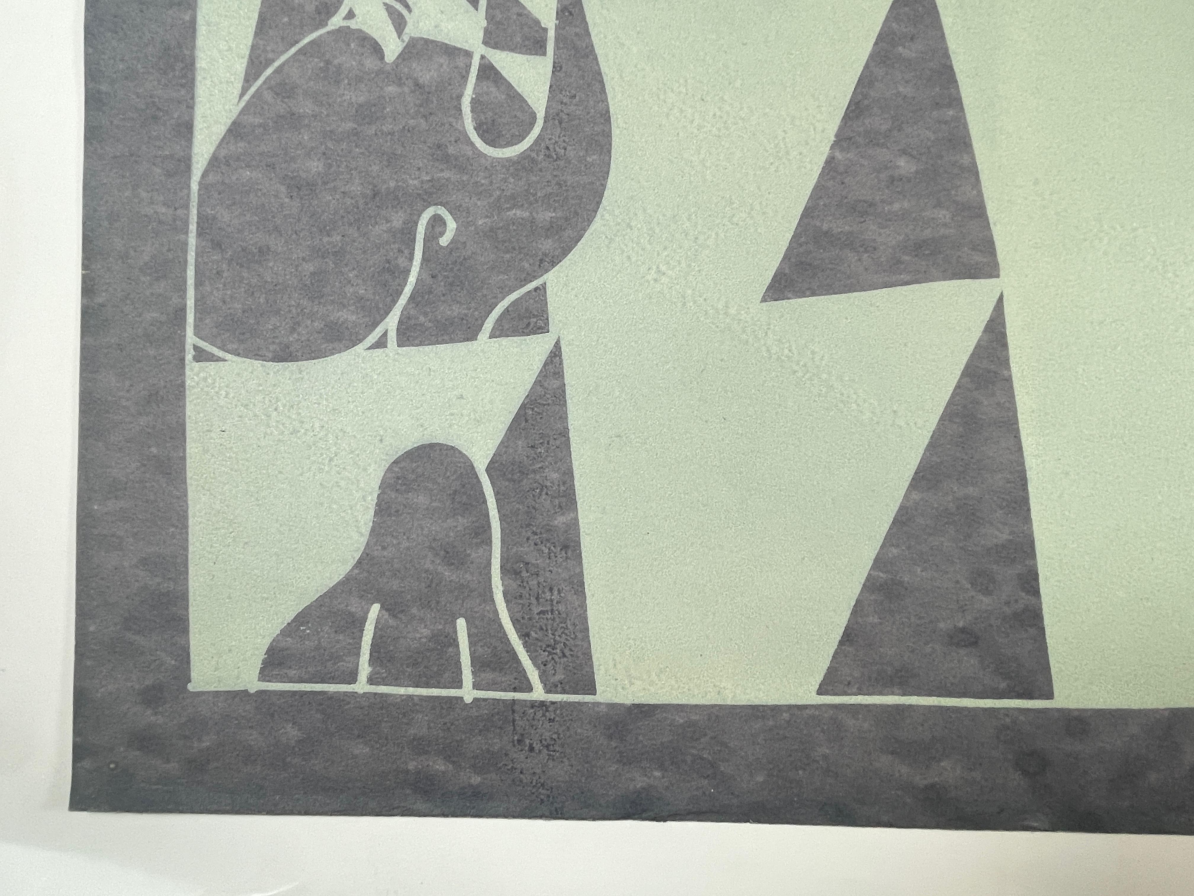 Goodbye Sharpie Dieter Roth black and white geometric abstract print For Sale 2