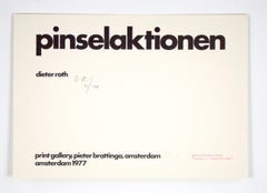 Pinselaktion // Brushaction // 30 prints and two text pages // signed by Roth