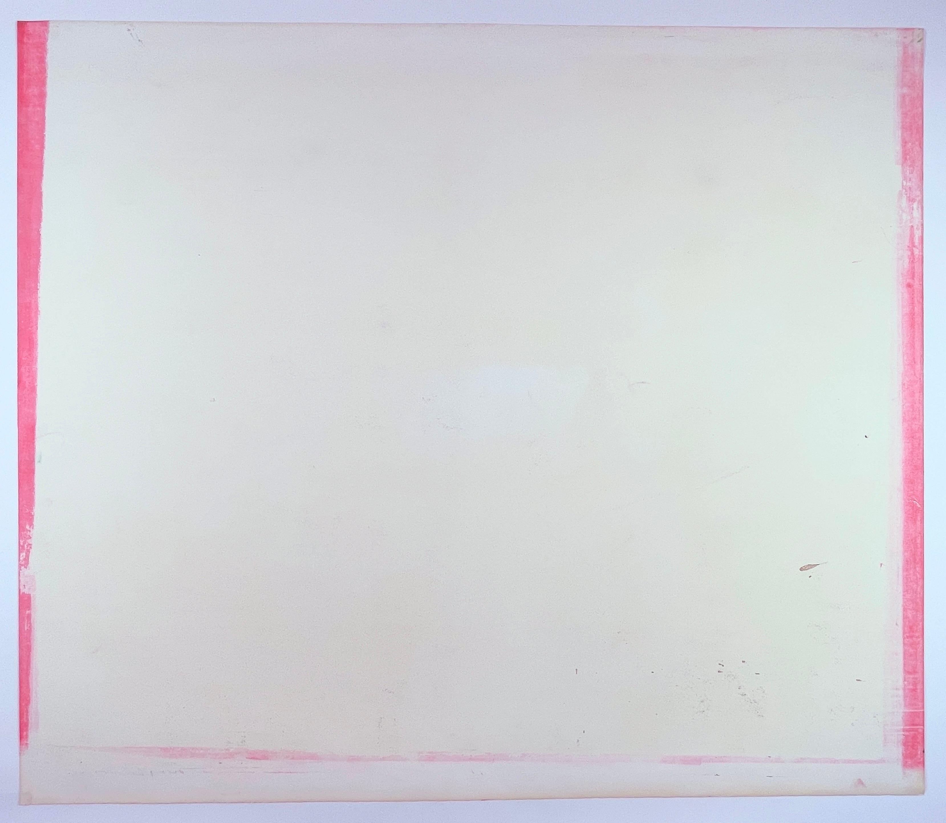 Wrapper by Dieter Roth, abstrakter rosa, einzigartiger, einzigartiger Druck mit schimmerndem Schimmer im Angebot 8