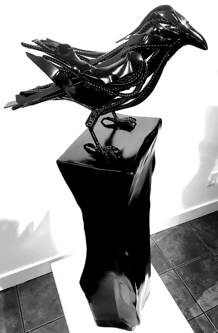 Original mixed media sculpture by Dieter Schlatter  BLACK VELVET For Sale 2