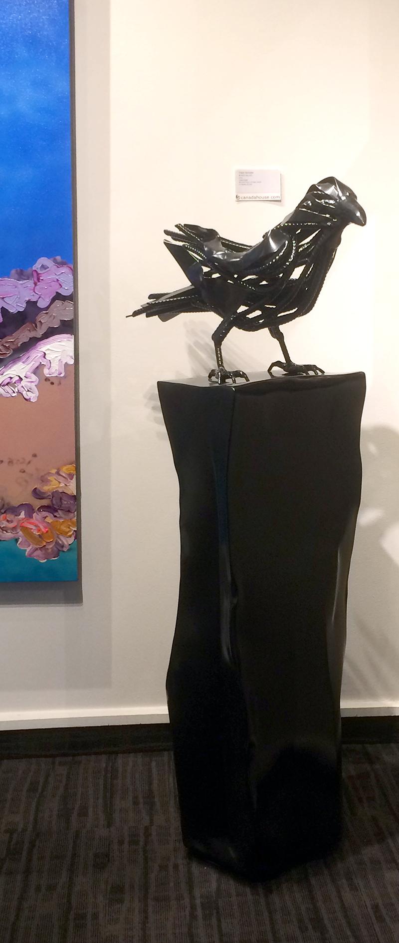 Original mixed media sculpture by Dieter Schlatter  BLACK VELVET For Sale 3
