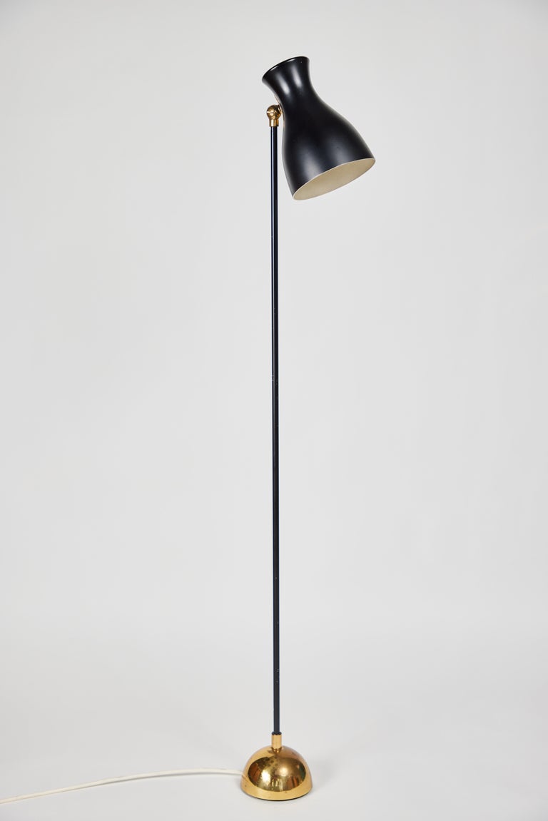 Dieter Schulz Model No. 57/4 16 Floor Lamp for Wohnbedarf AG Schweiz, 1957 For Sale 7