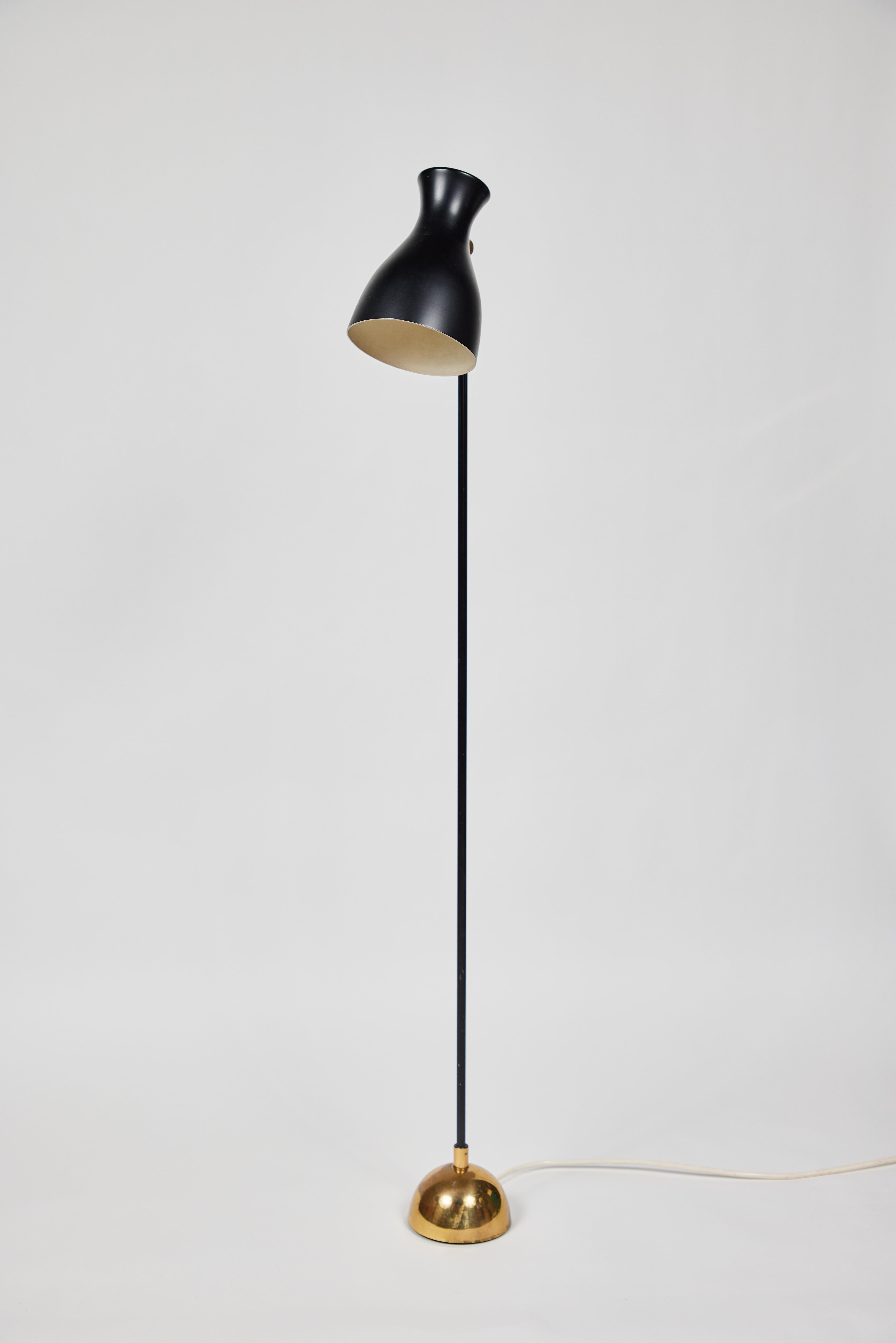 Mid-20th Century Dieter Schulz Model No. 57/4 16 Floor Lamp for Wohnbedarf AG Schweiz, 1957