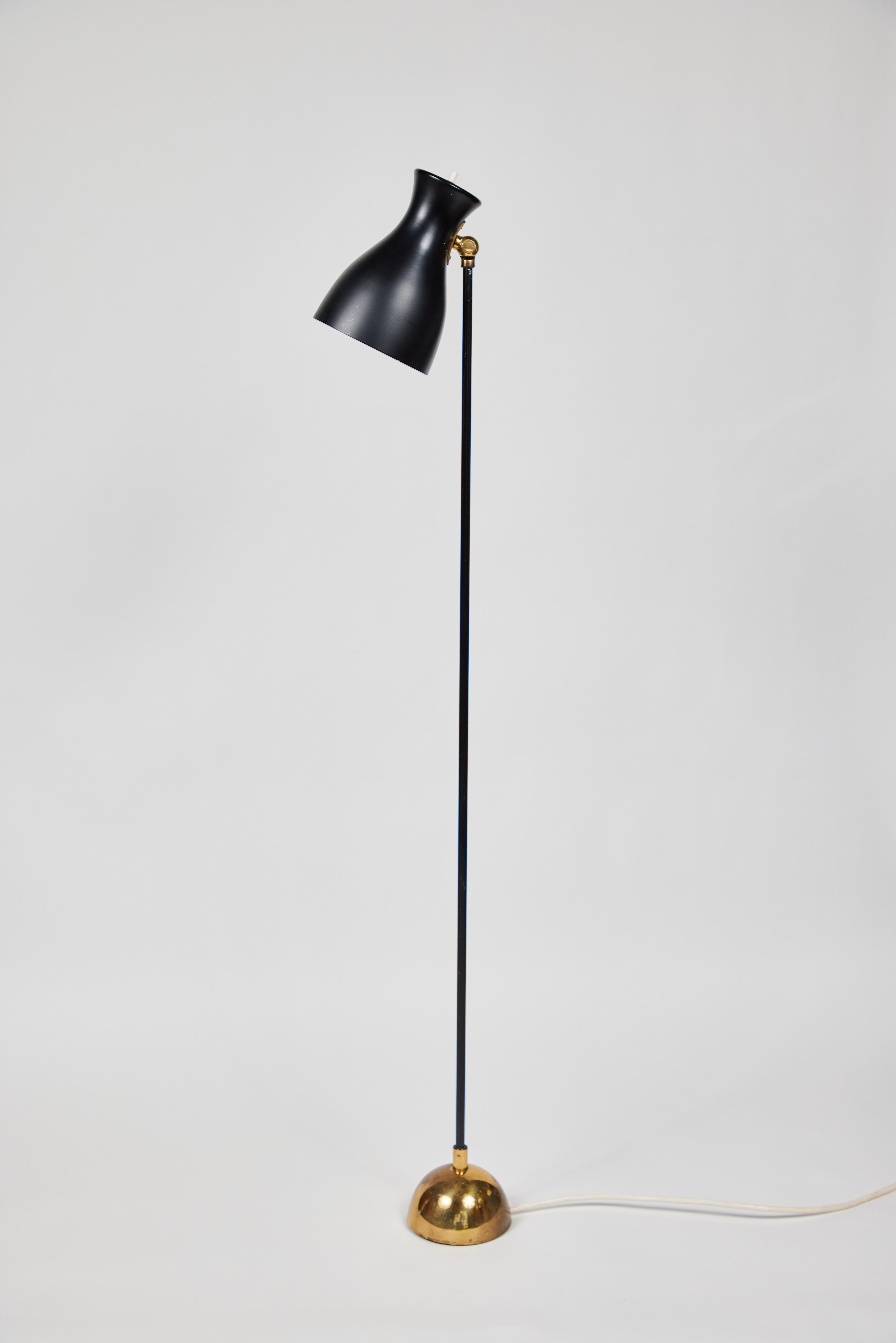 Dieter Schulz Model No. 57/4 16 Floor Lamp for Wohnbedarf AG Schweiz, 1957 1