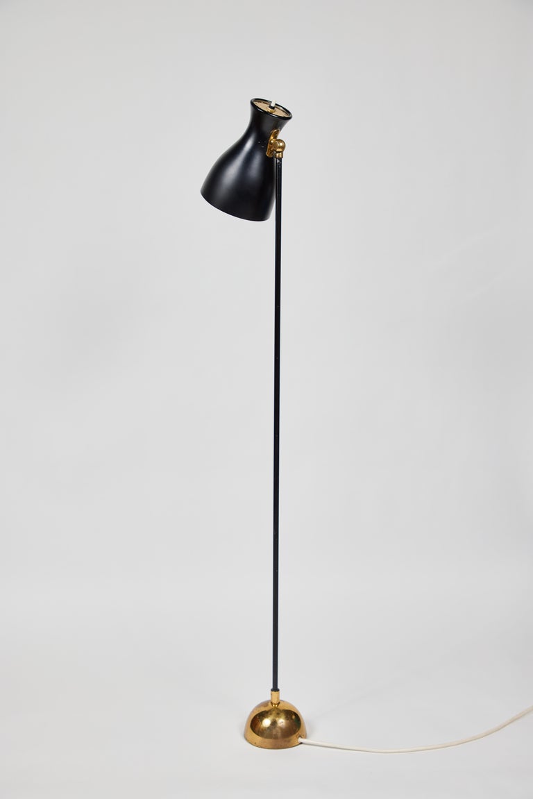 Dieter Schulz Model No. 57/4 16 Floor Lamp for Wohnbedarf AG Schweiz, 1957 For Sale 2