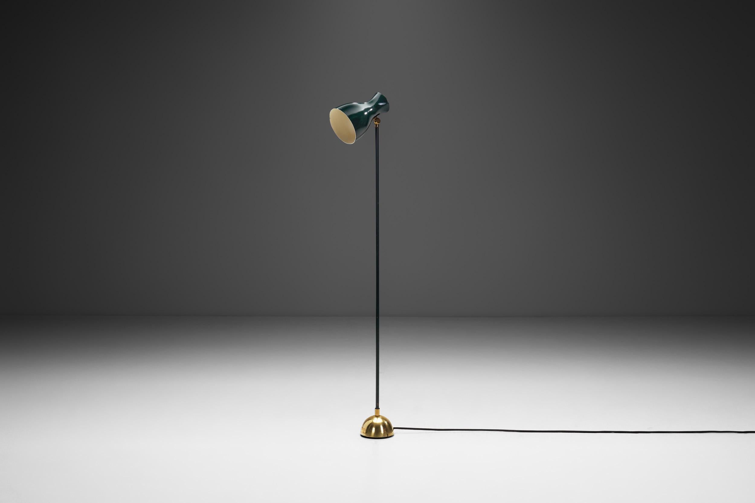 Minimalistische Stehlampe Modell „57/416“ von Dieter Schulz, Schweiz 1950er Jahre (Moderne der Mitte des Jahrhunderts) im Angebot