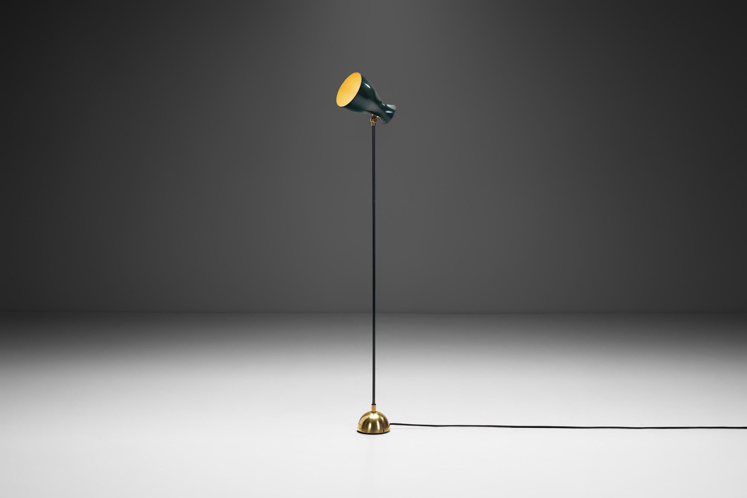Metal Dieter Schulz Minimalist Floor lamp Model 