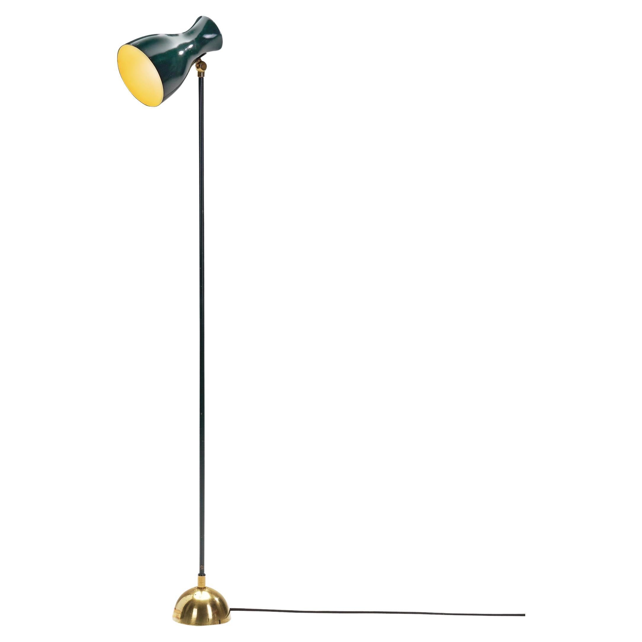 Dieter Schulz Minimalist Floor lamp Model "57/416", Switzerland 1950s For Sale