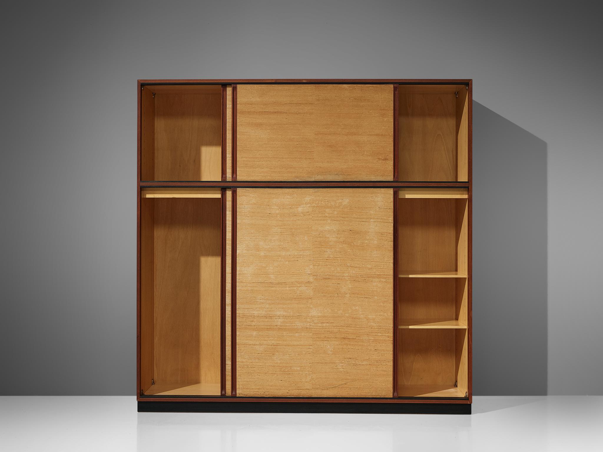 Dieter Waeckerlin Highboard in Teak and Seagrass  For Sale 1