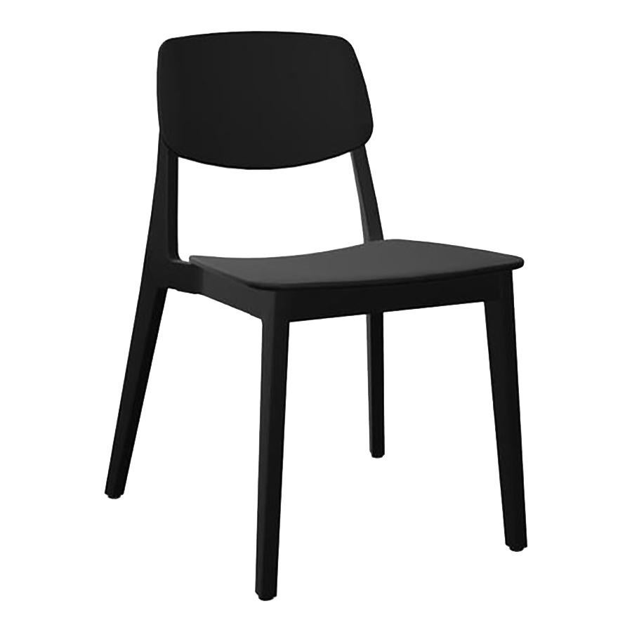 Dietiker Felber C14 Dining Chair, Patented Modular Design, Black Beech