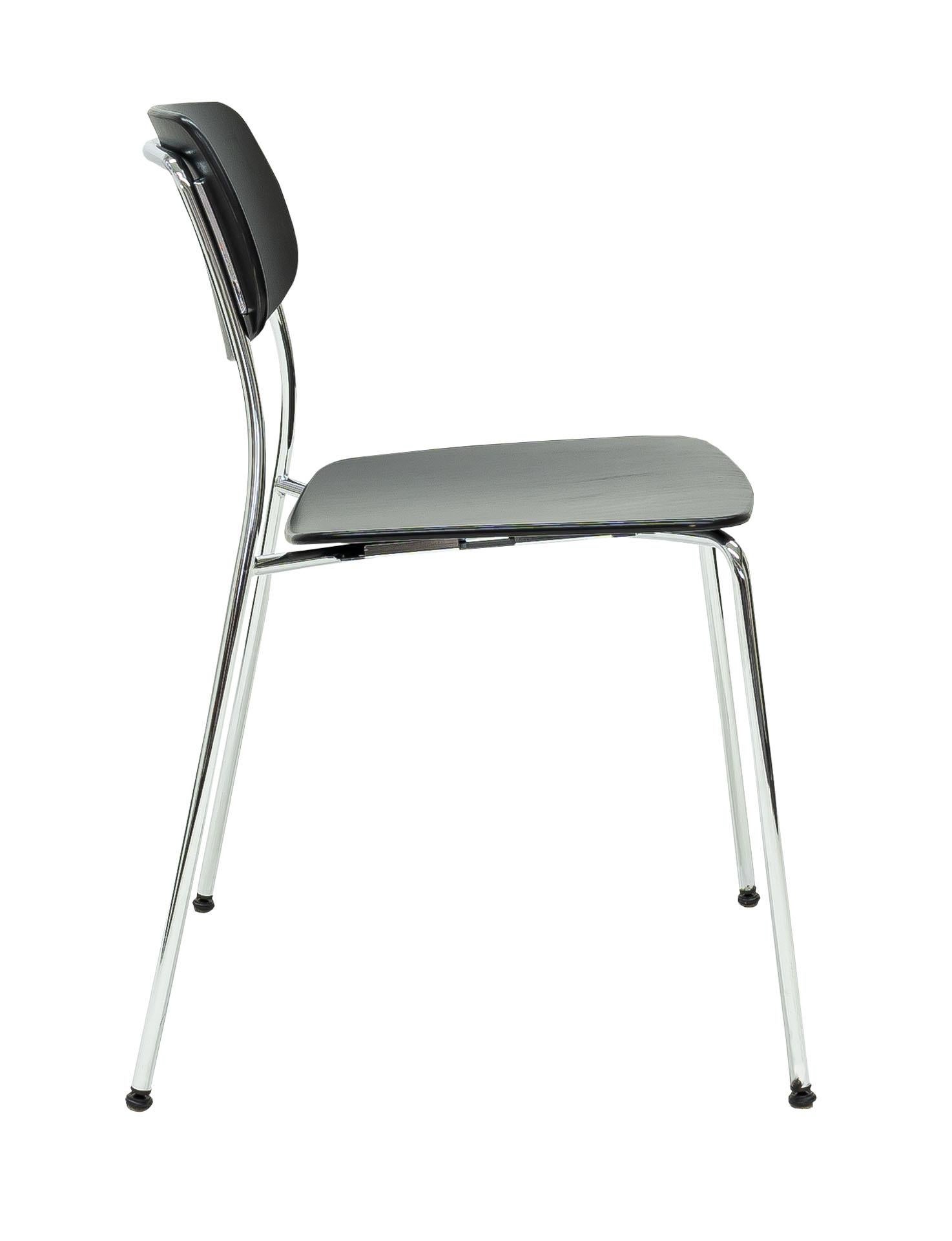 Modern Dietiker Felber C14 Metal Dining Chair, Modular Design, Set of 2 For Sale
