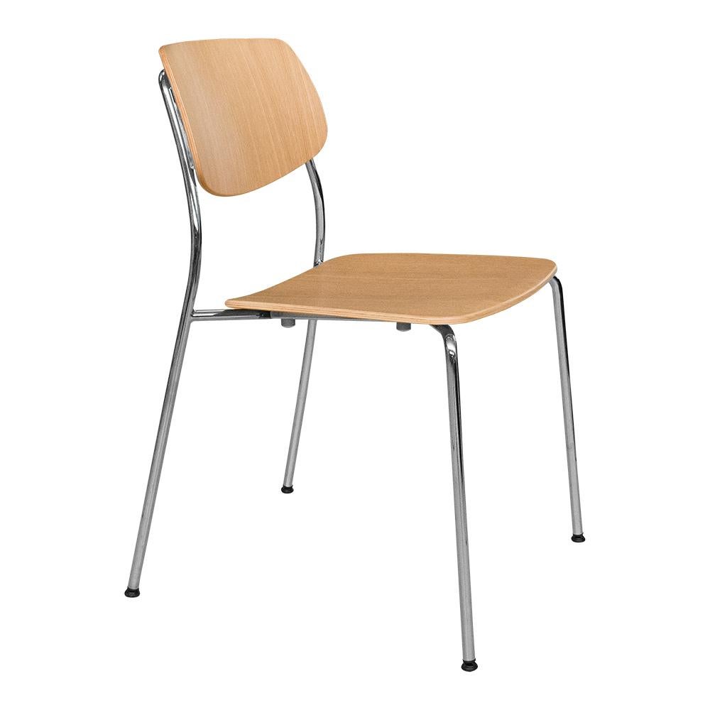 Dietiker Filz-Esszimmerstuhl C14 aus Metall, modulares Design, 2er-Set (Schweizerisch) im Angebot