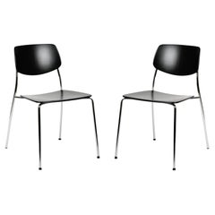 Dietiker Felber C14 Metal Dining Chair, Modular Design, Set of 2