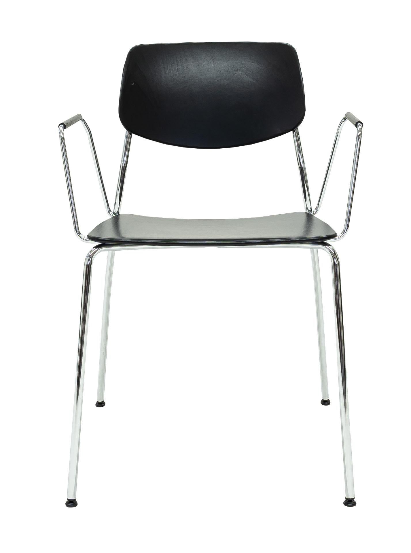 The Felber C14 is a reedition of a 1940s Classic Dietiker chair. The chair which was at first developed as a simple wooden chair in the early 40s, has been reengineered into a modular patented program.

The innovative concept of the Felber series is