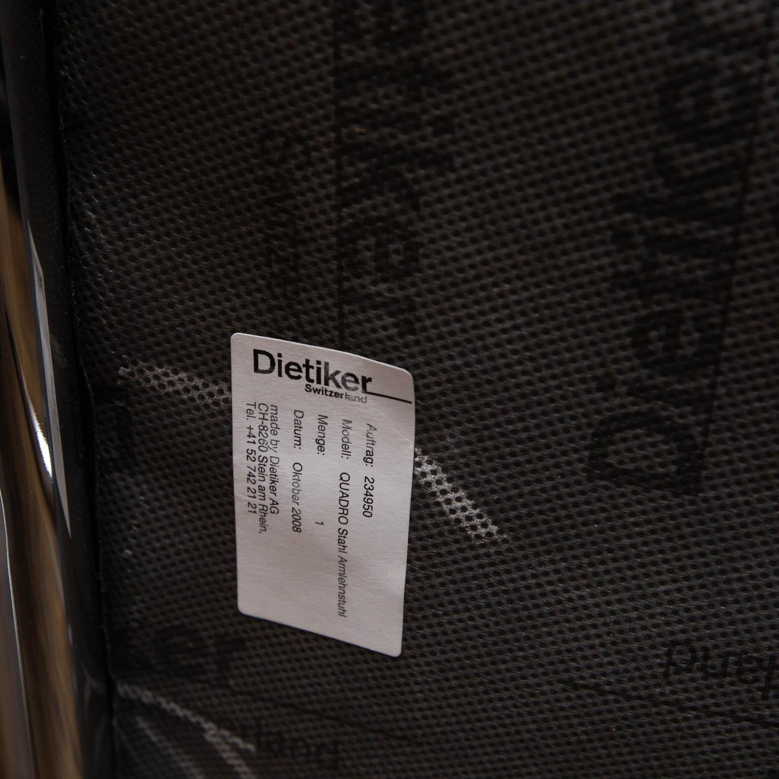 Dietiker Quadro-Steel Armchair For Sale 2