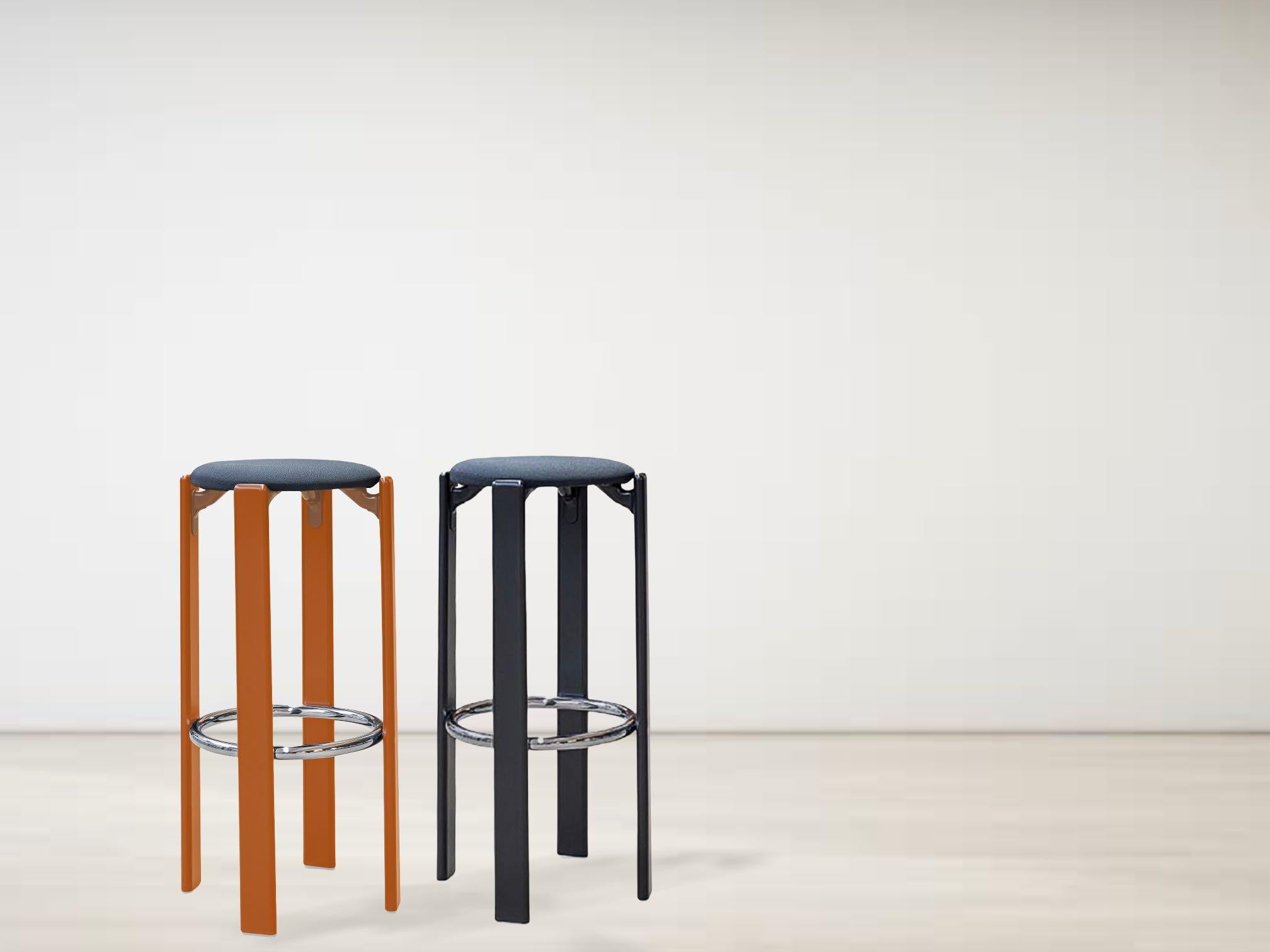 Hungarian Dietiker Rey Counter Stool, Mid-Century Modern, Designed by Bruno Rey, 1971 For Sale