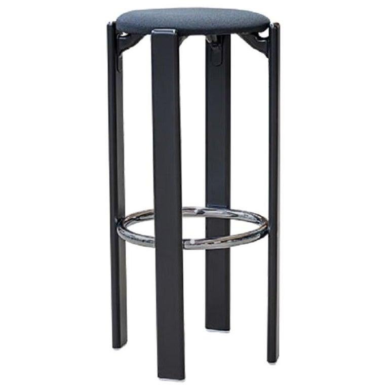 Aluminum Dietiker Rey Counter Stool, Mid-Century Modern, Designed by Bruno Rey, 1971 For Sale