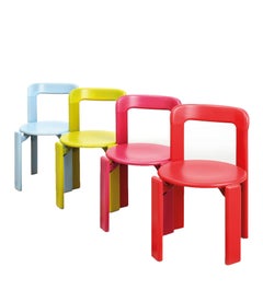 Dietiker Rey Jr, Children chair in Red, design Bruno Rey, 1971