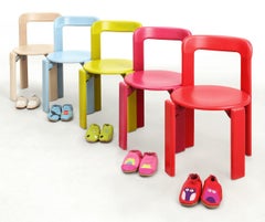 Dietiker Rey Junior Chair, Mid-Century Modern, Buchenholz, entworfen von Bruno Rey