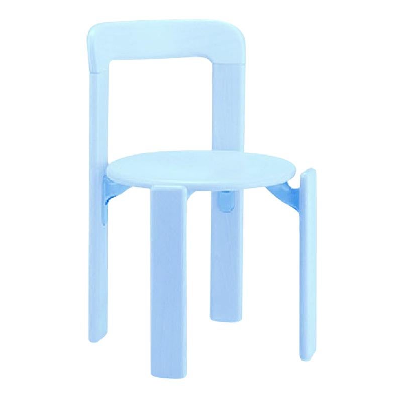 Dietiker Rey Jr, Children Solid Wood Chair in Blue by Bruno Rey For Sale