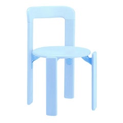 Dietiker Rey Jr, Children Solid Wood Chair in Blue by Bruno Rey