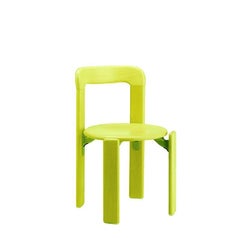 Ensemble Dietiker Rey Junior, table et chaises pour enfants en vert, conçu par Bruno Rey
