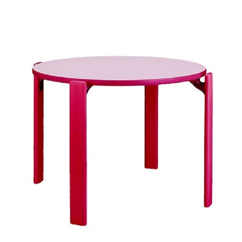 Mid-Century Modern Ensemble Dietiker Rey Junior, table et chaises pour enfants en rose, conçu par Bruno Rey en vente