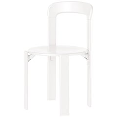 Dietiker Rey, White Dining Chair, Designed by Bruno Rey in 1971