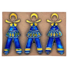 Dietlinde Hein for Knabstrup (Denmark) 'The Three Brothers' 10" Ceramic Plaque