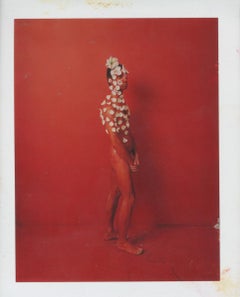 Red, December, Unique Polaroid Self Portrait by Dietmar Busse