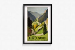 Circa 1950 original poster by Dietrich Bodman - Tourism to the Black Forest