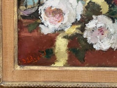 Dietz Edzard (Deutsch, 1893-1963) Stillleben mit Blumen vor venezianischem Hintergrund