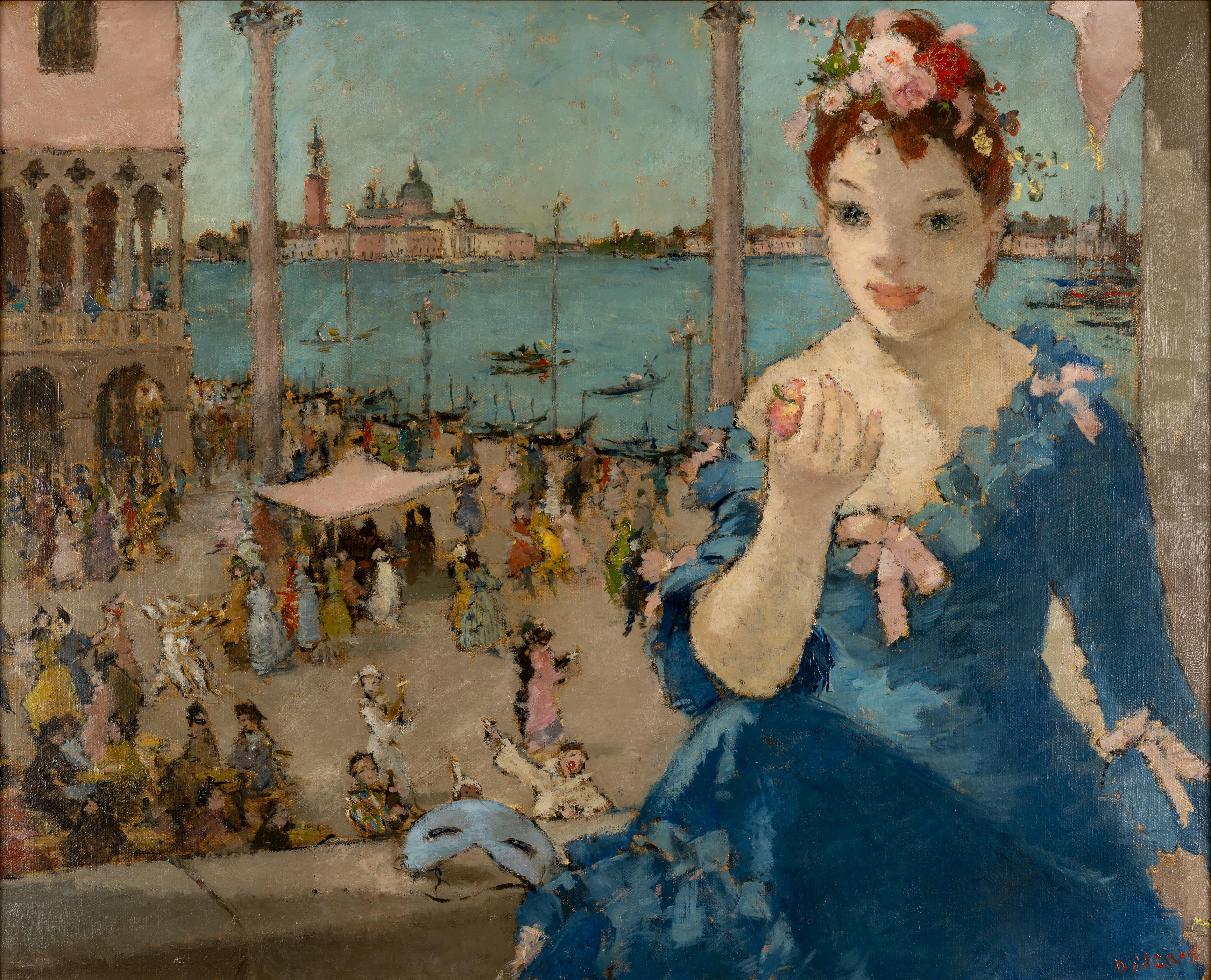 Alla Masquerade - Painting Impressionismo di Dietz Edzard