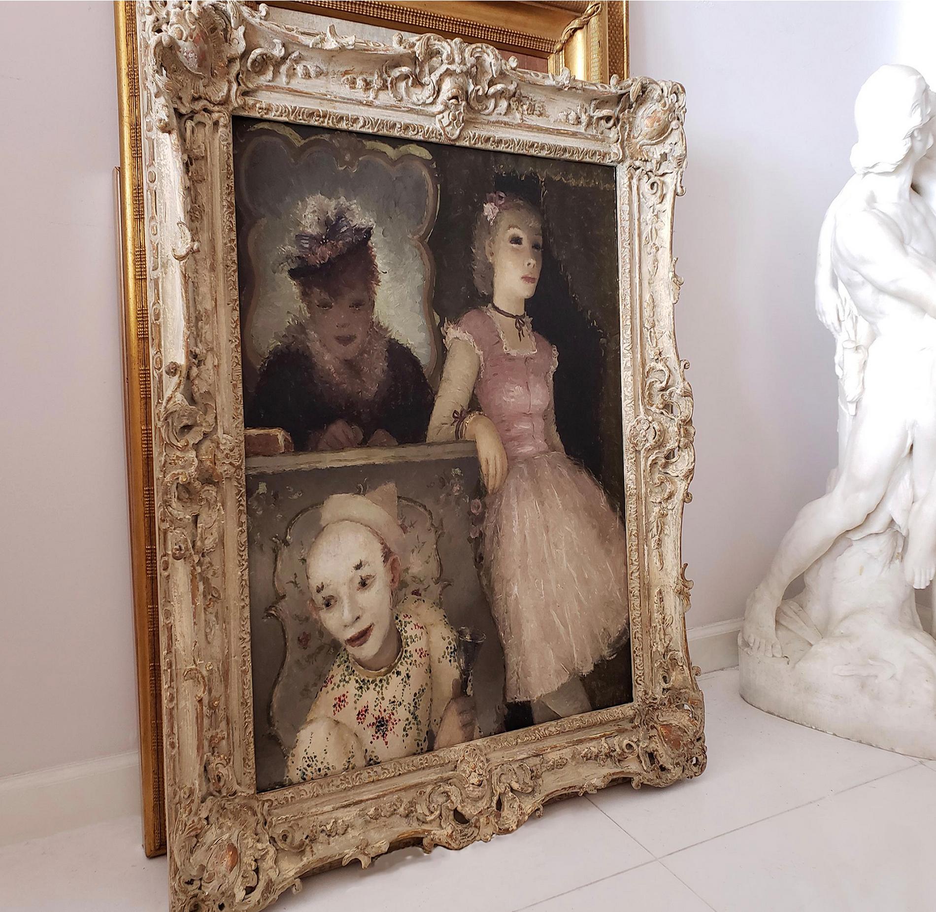 Ballerina, Clown and  Festival Performers - like Edgar Degas For Sale 1
