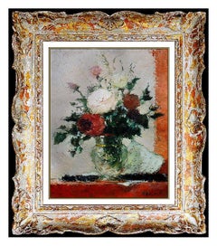 Dietz Edzard Oil PAINTING On Canvas Hand Signed Original Floral Still Life Art